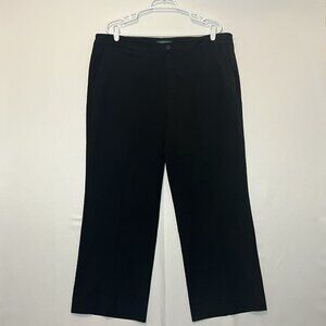 Lauren Ralph Lauren Women’s Wide Leg Black Dress Pants Plus 16W Stretch Pockets